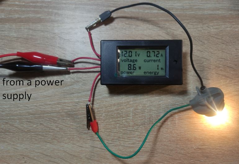 measuring electrical power with a wattmeter