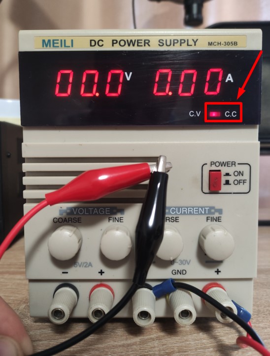 how to set cc mode lab power supply