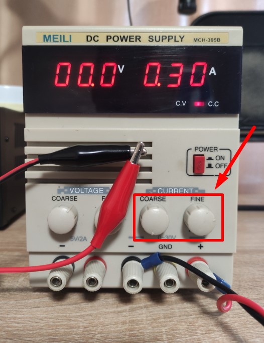 set current cc mode lab power supply
