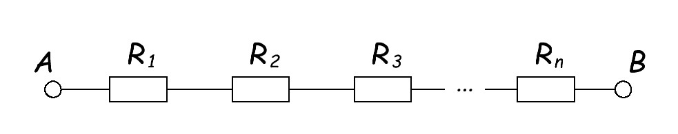 series connection of resistors