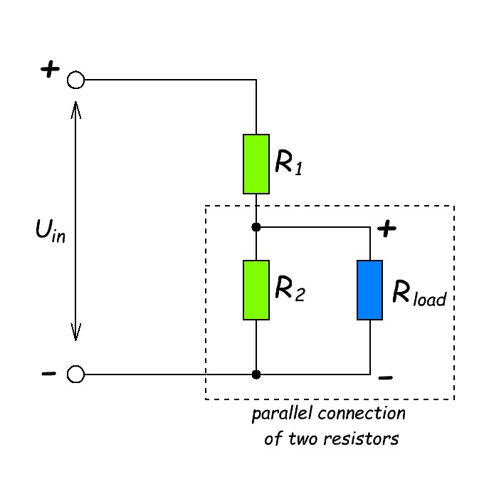 voltage divider with a load