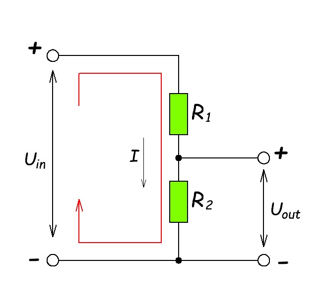 voltage divider typical scheme